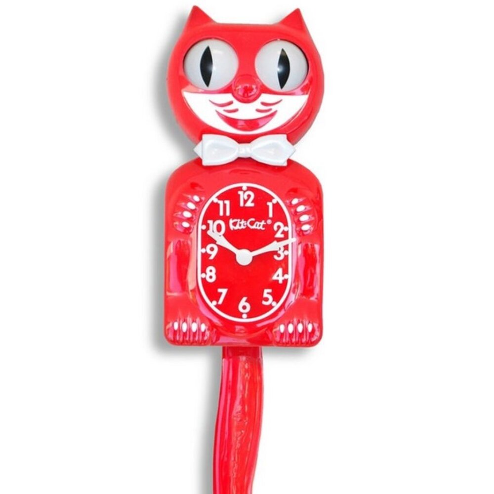 Rare Retired Rose Float Kit Cat Klock Clock